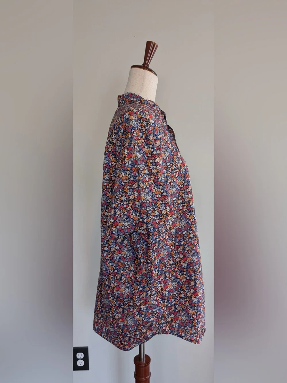 J. Crew Men’s Short Sleeve Cotton Poplin Shirt in Liberty Floral Affair Print XL